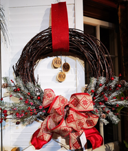 Load image into Gallery viewer, 14&quot; Scandinavian Christmas Wreath
